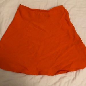 Benetton orange skirt!